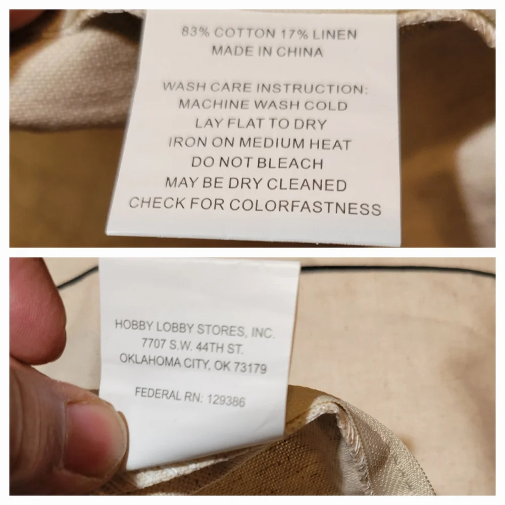 Trio of World Map Hobby Lobby Linen Blend Throw Pillow Covers NWOT
